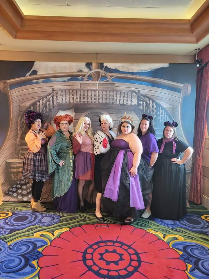 Disney Costumes on Halloween Cruise