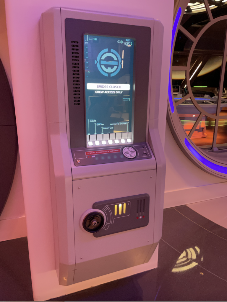 Galactic Starcruiser Mission Control Panel