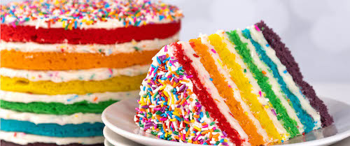Disney Pride Rainbow Cake