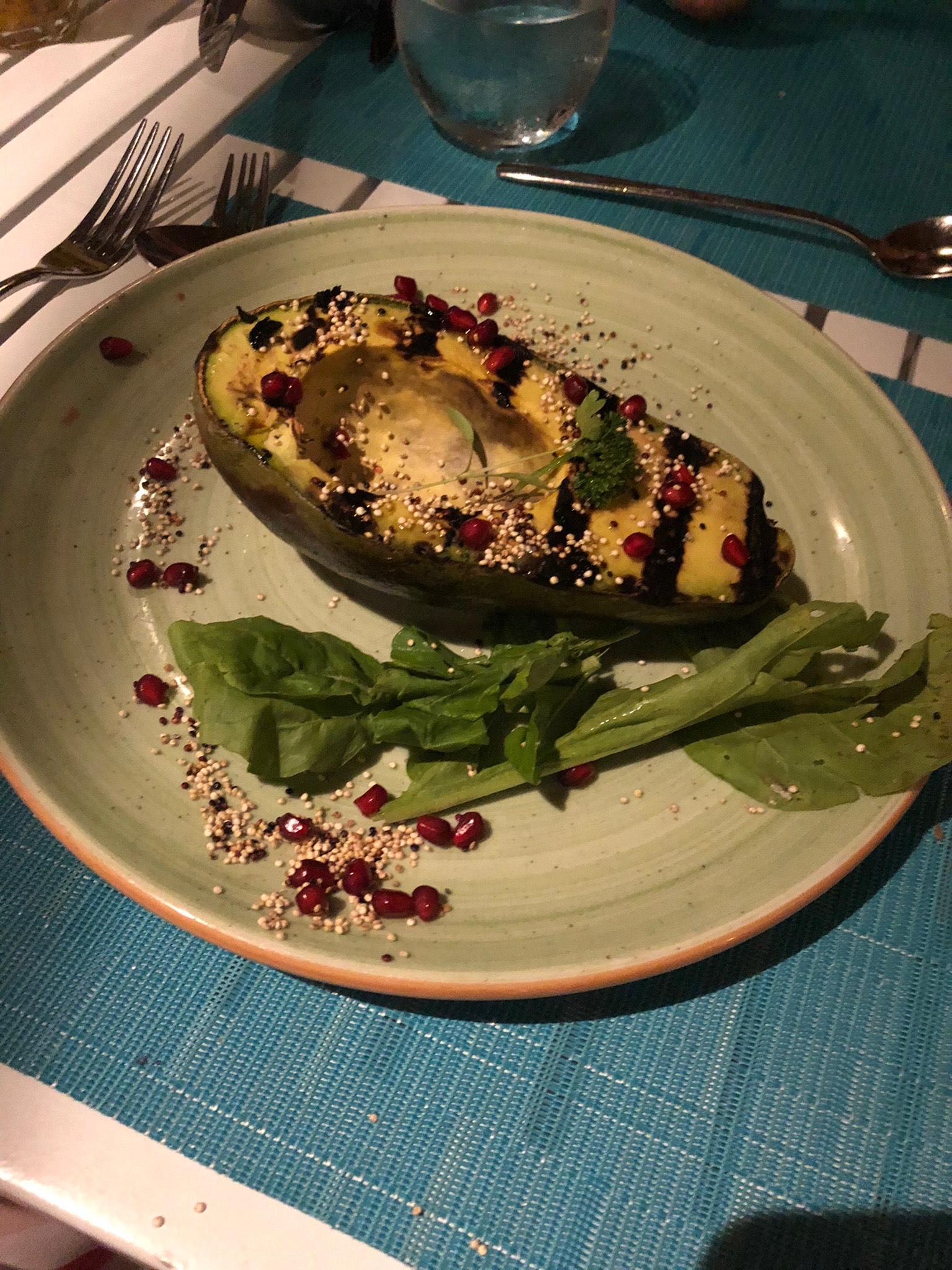 Coco Plum Beach Club grilled avocado