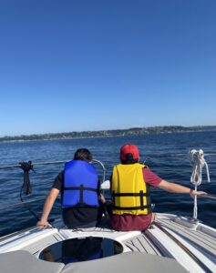 Boys on the boat Seattle