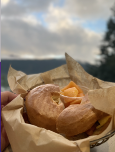 Food on Alaskan Train