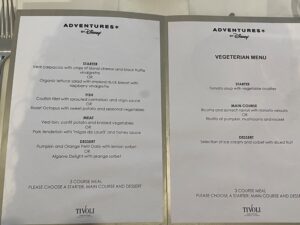 final menu