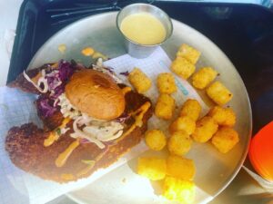 Not So Little Chicken Sandwich with Potato Bites