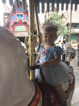 Toddlers at Disneyland Carousel