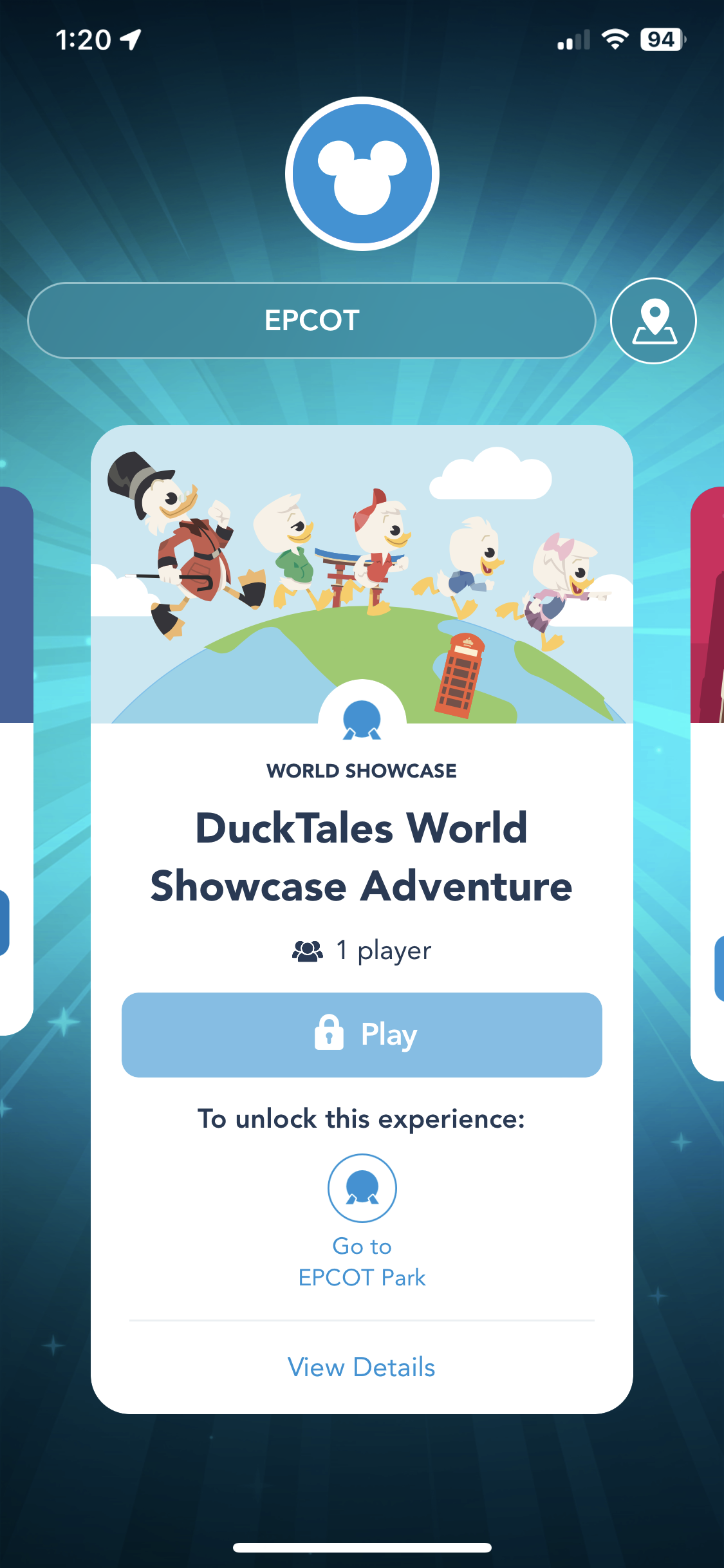 Ducktales World Showcase Adventure app