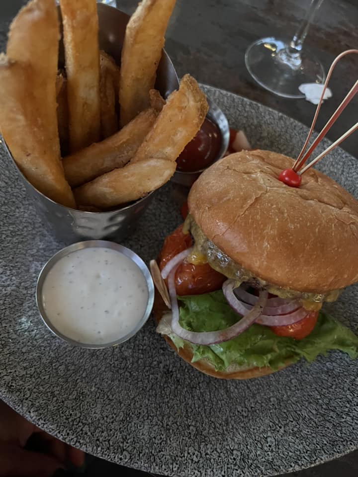 Lamplight Lounge Cheddar Burger