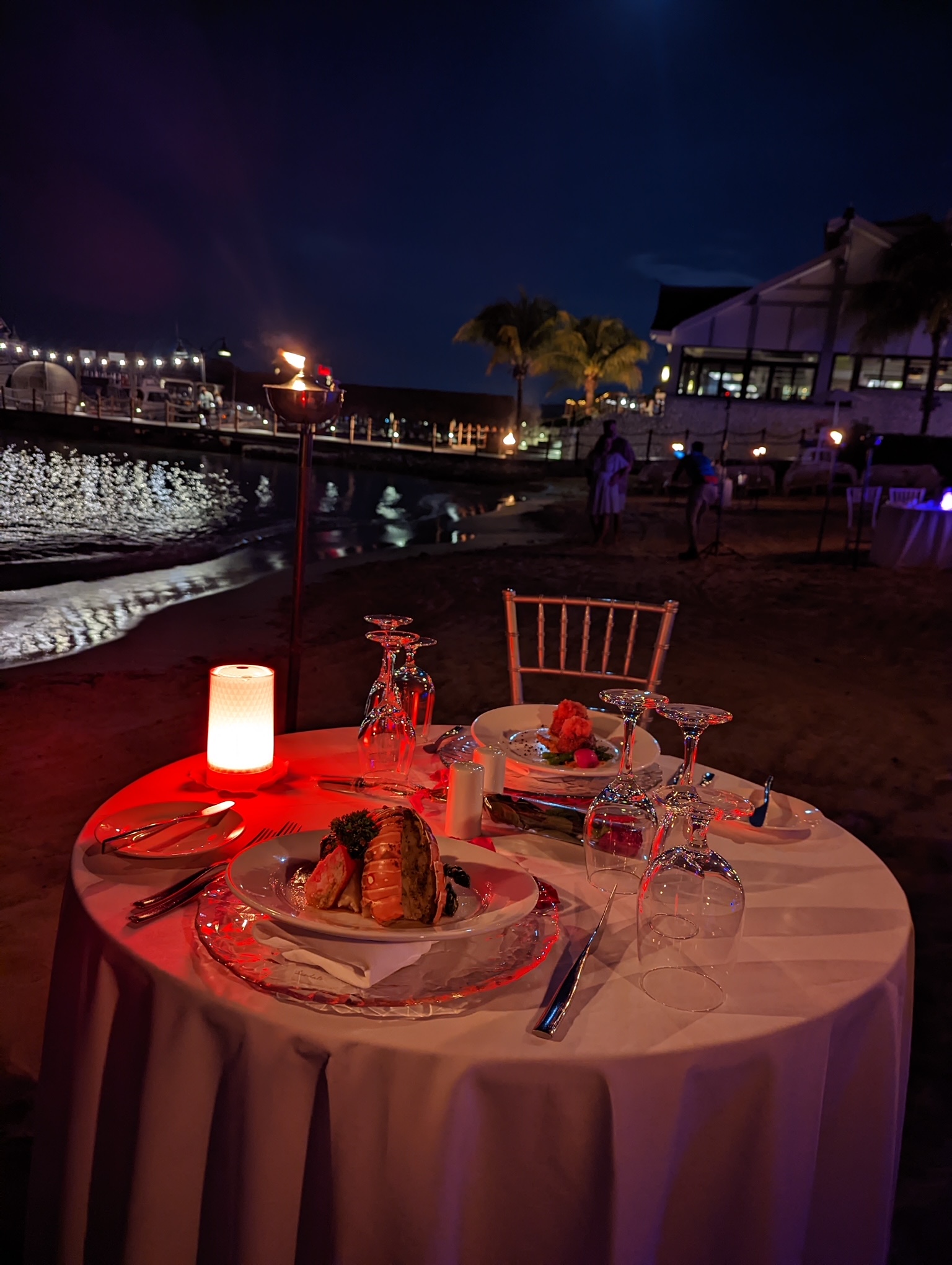 Candlelight Beach Dinner Activities at Sandals Ochi