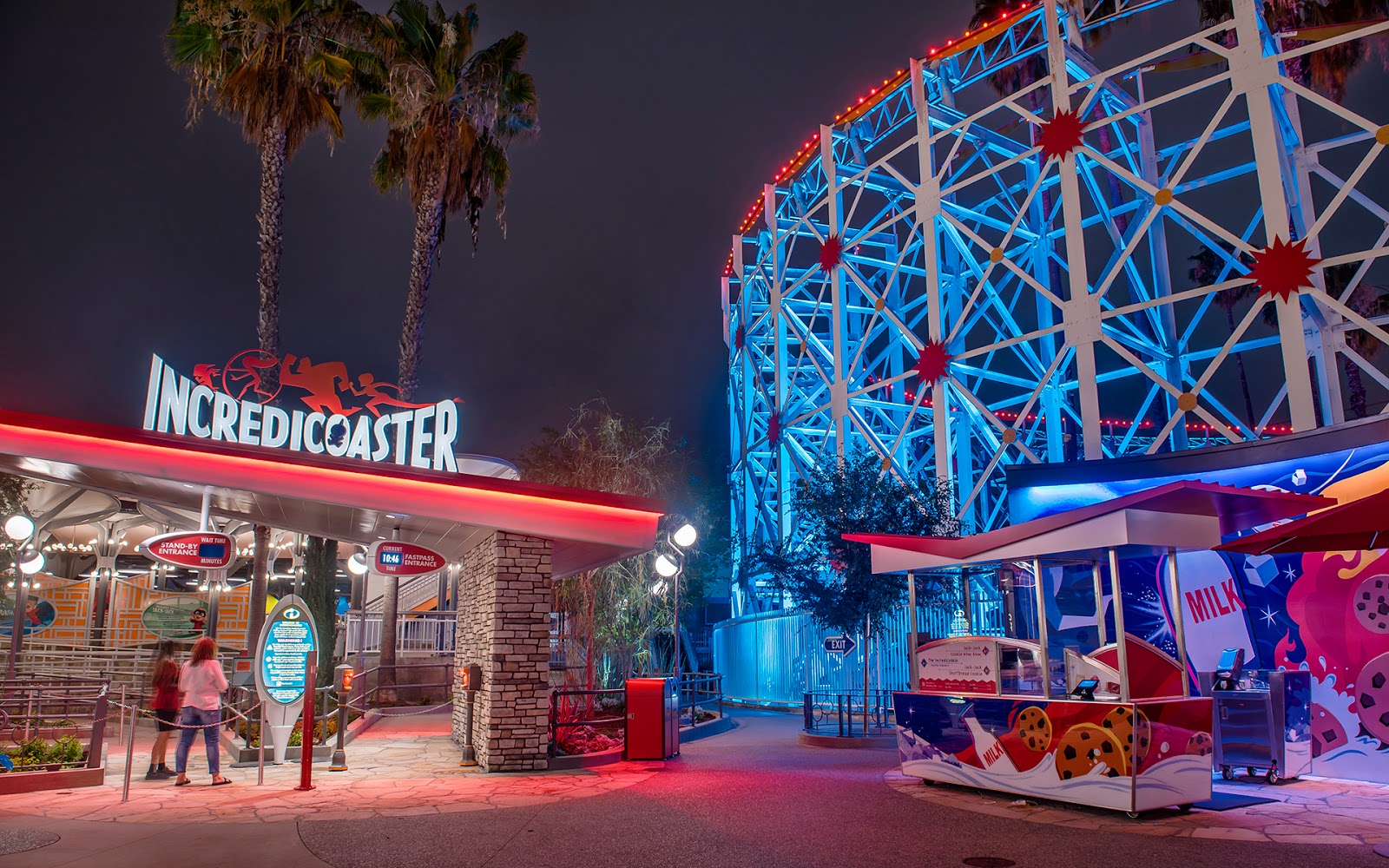 Incredicoaster Attractions at Disney California Adventure