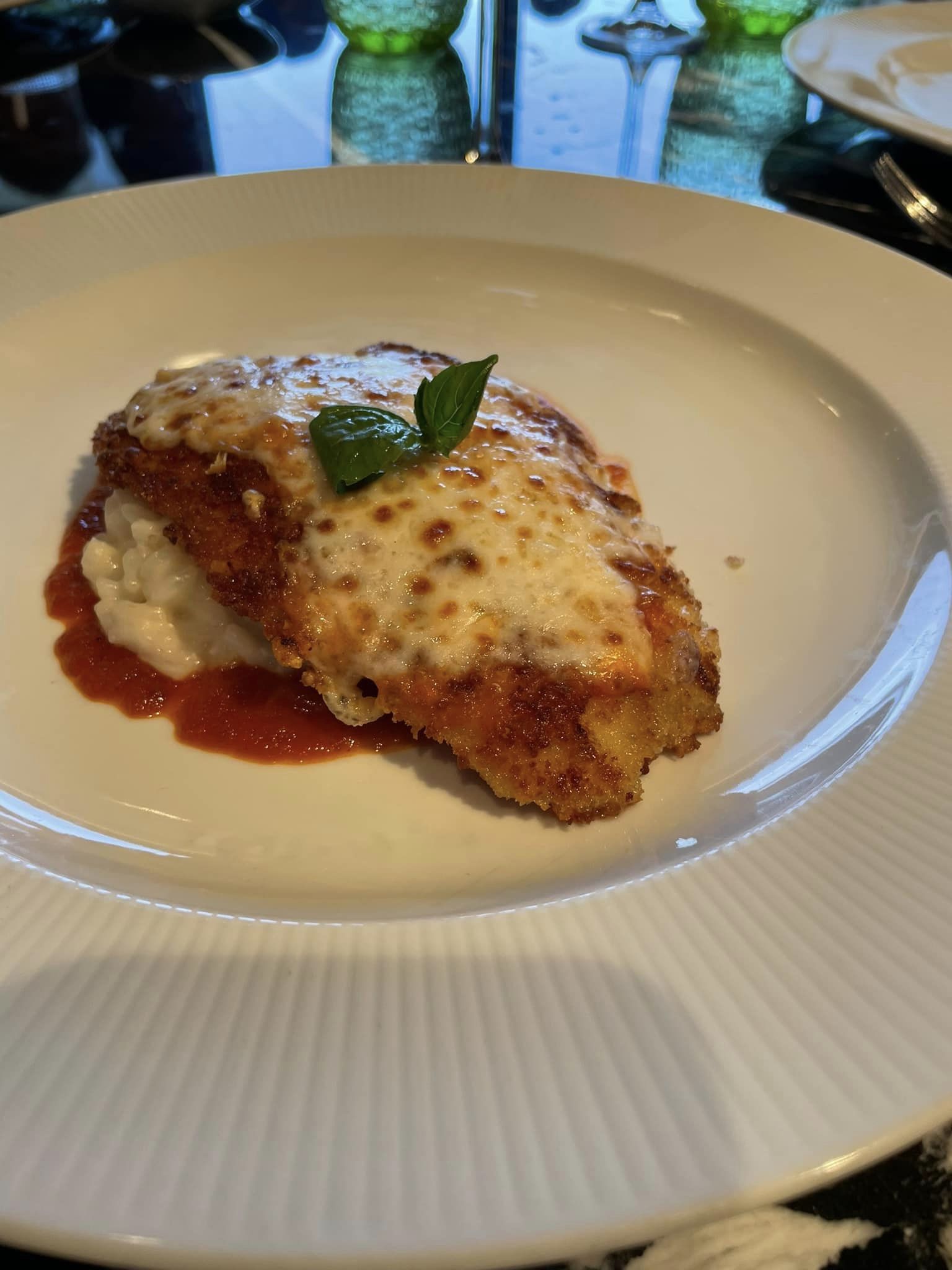 Palo Brunch Parmesan Crusted Chicken Dining Aboard The Disney Wish