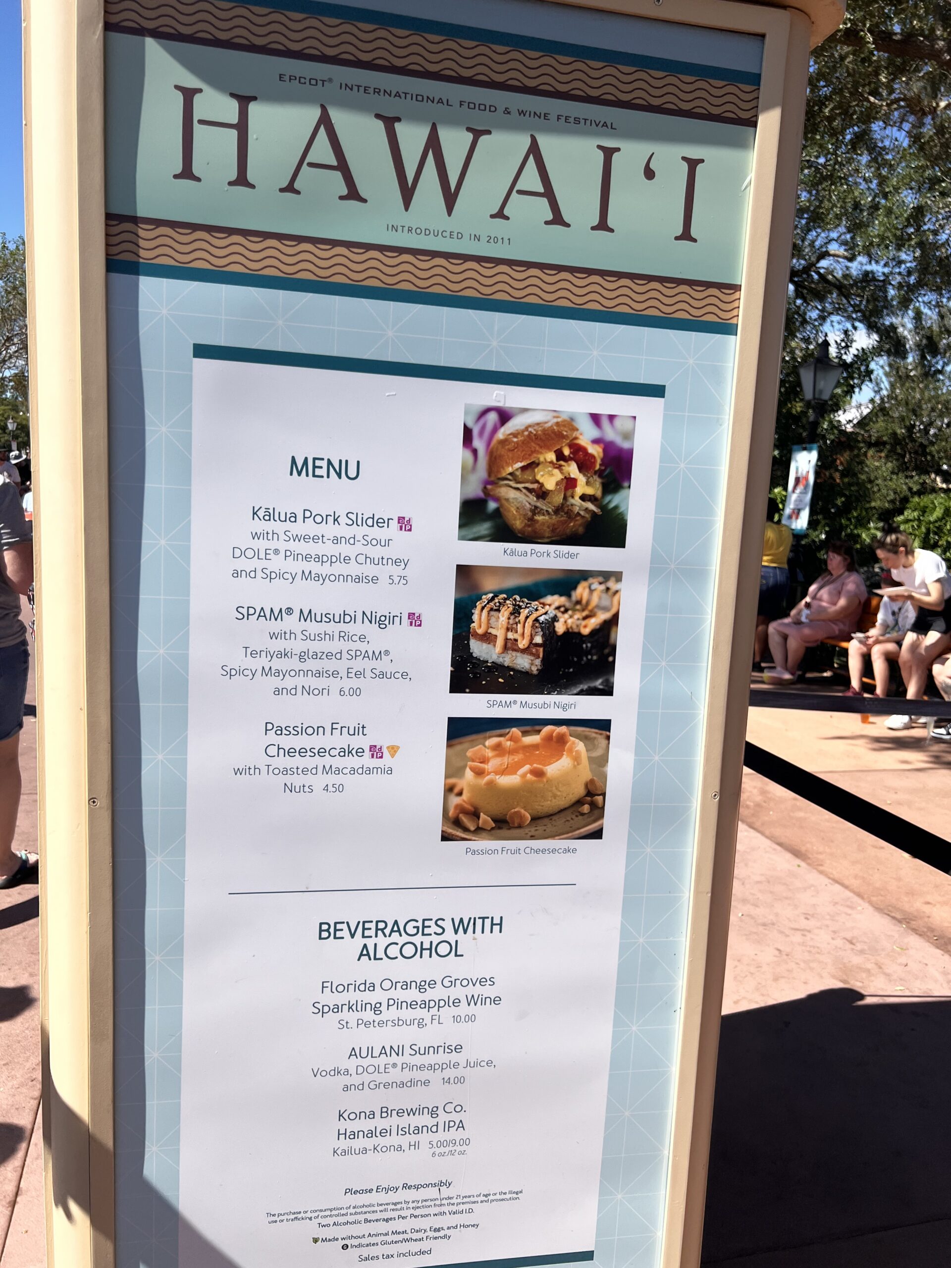 Food Wine Festival Menu