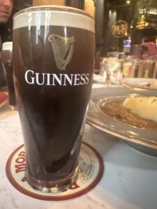 Guiness and stew Taste of Ireland