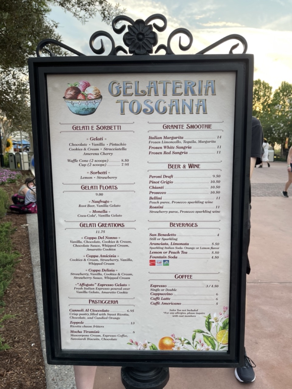 Gelato at Gelateria Toscana