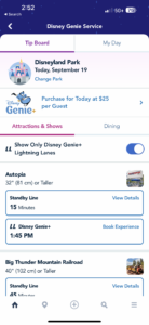Using Genie+ at Disneyland