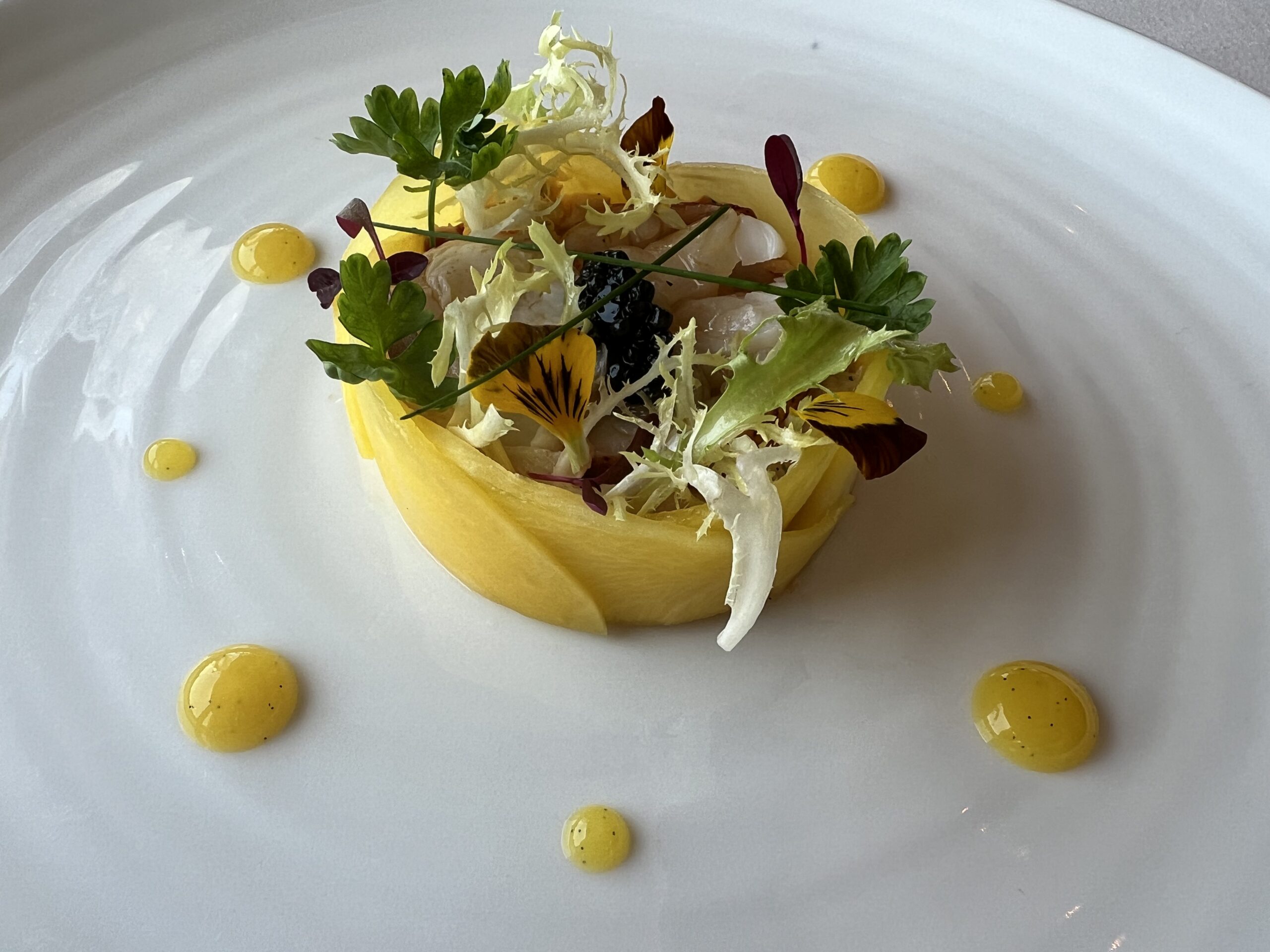 Brunch at Remy lobster and mango salad