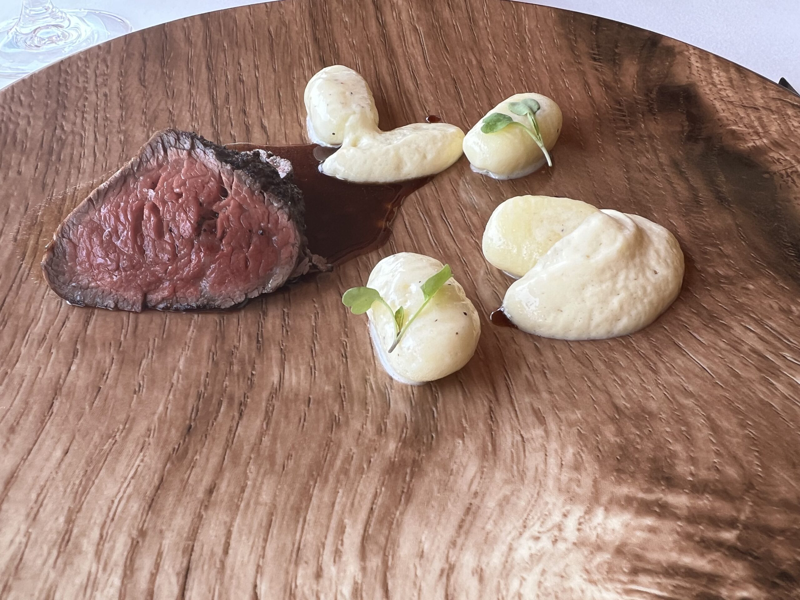 Wagyu beef and gnocchi.