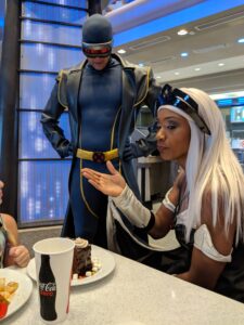 Marvel Character Dinner at Universal Orlando Resort Cyclops Storm