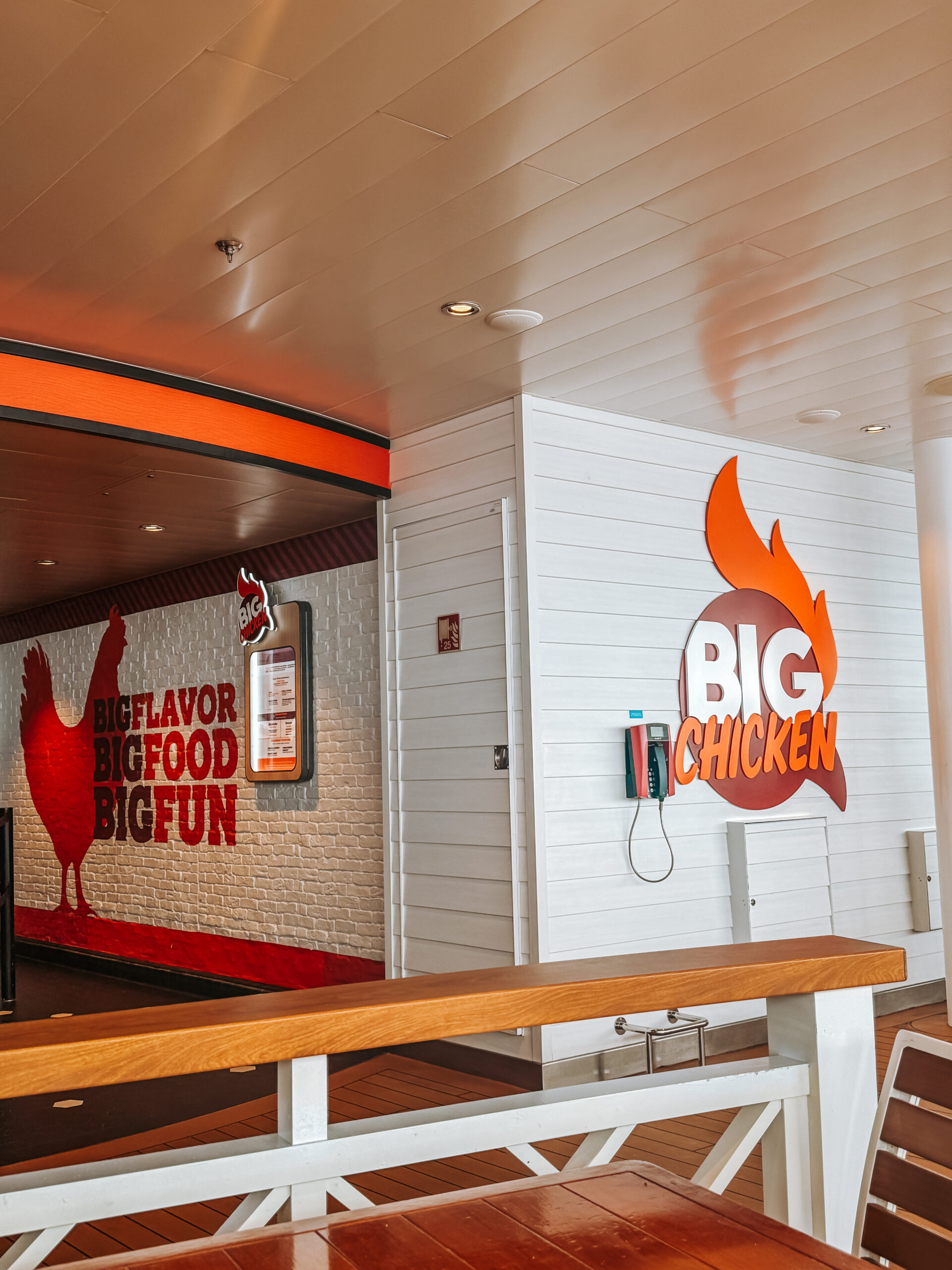 Dining included on the Carnival Mardi Gras Big Chicken