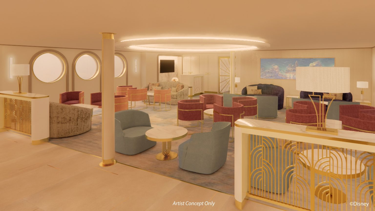 Disney Dream New Conicerge Lounge Hercules