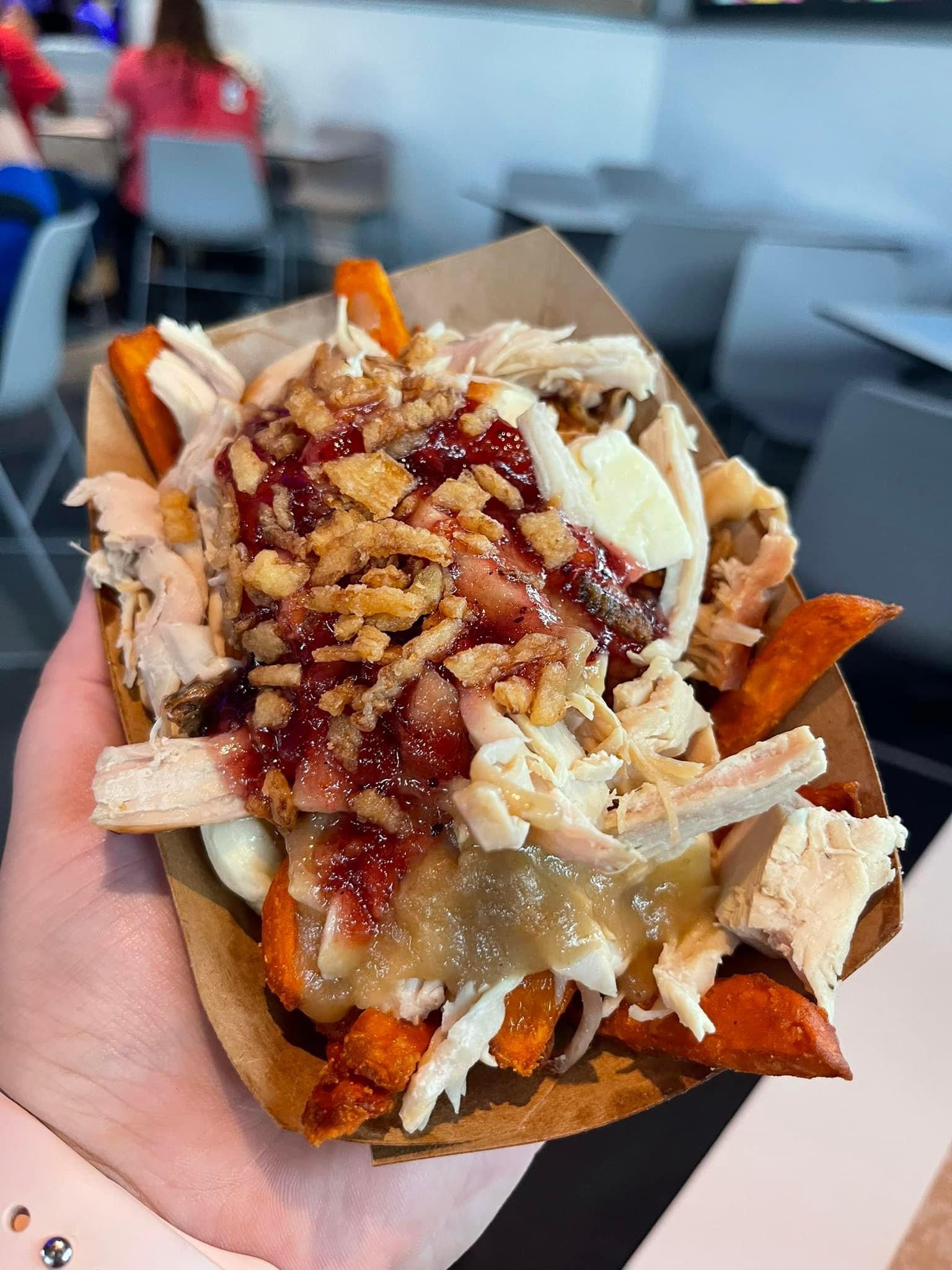 Mickey's Very Merry Christmas Party is Back for 2024 Holiday Dinner Loaded French Fries