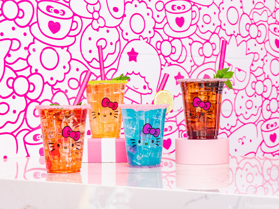 Hello Kitty and Friends Cafe at Universal CityWalk Hollywood beverages
