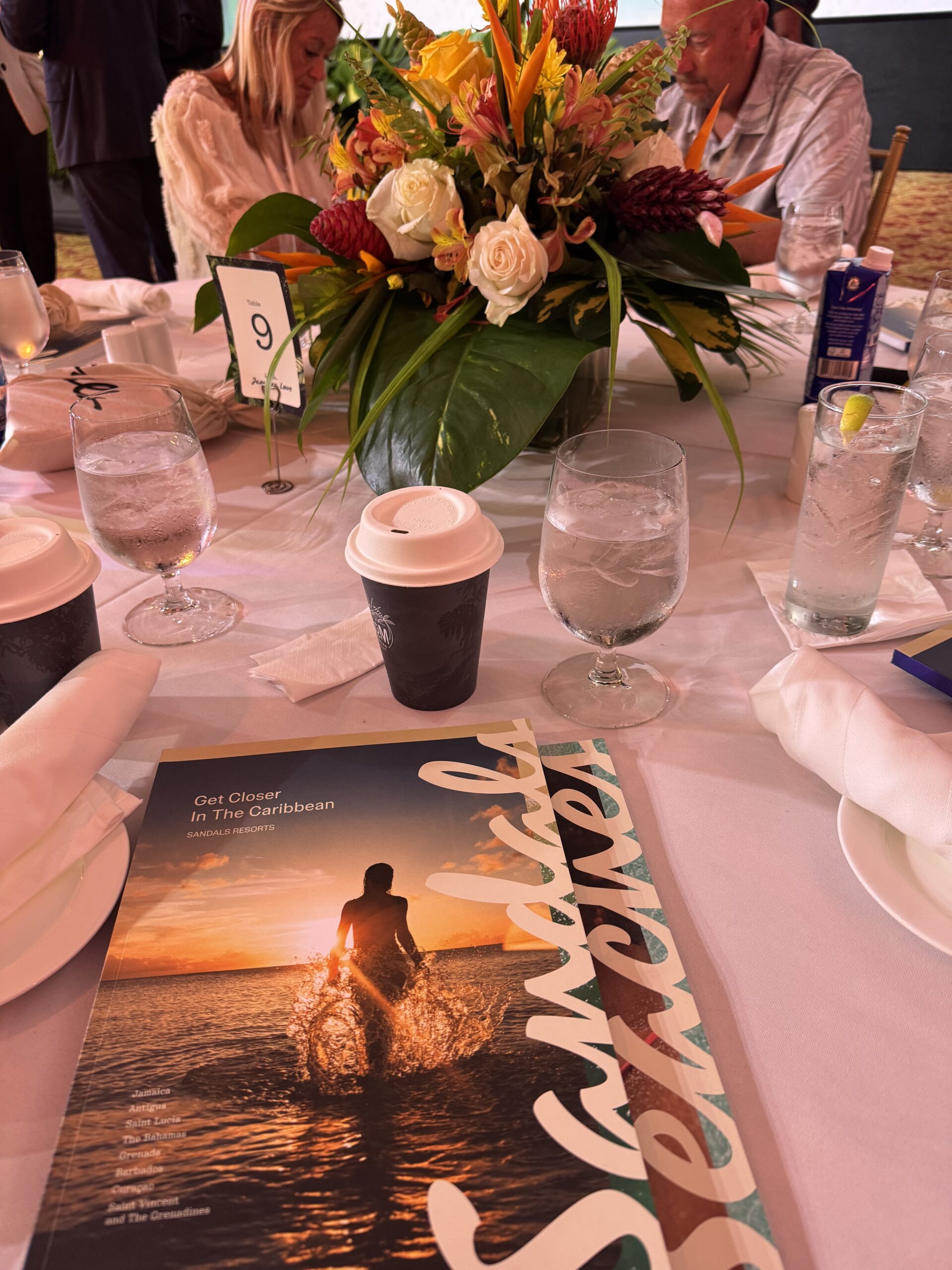 Sandals Love Table Sandals Jamaica Love 2024 Tour