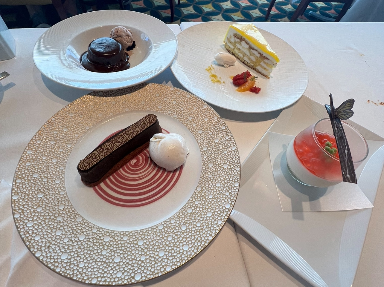 Palo Brunch on Disney Cruise Line Dessert