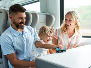 Brightline Onboard Family Table Top Configuration