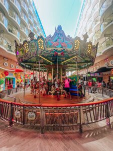 Sailing Royal Caribbean for the First Time Boardwalk Carousel