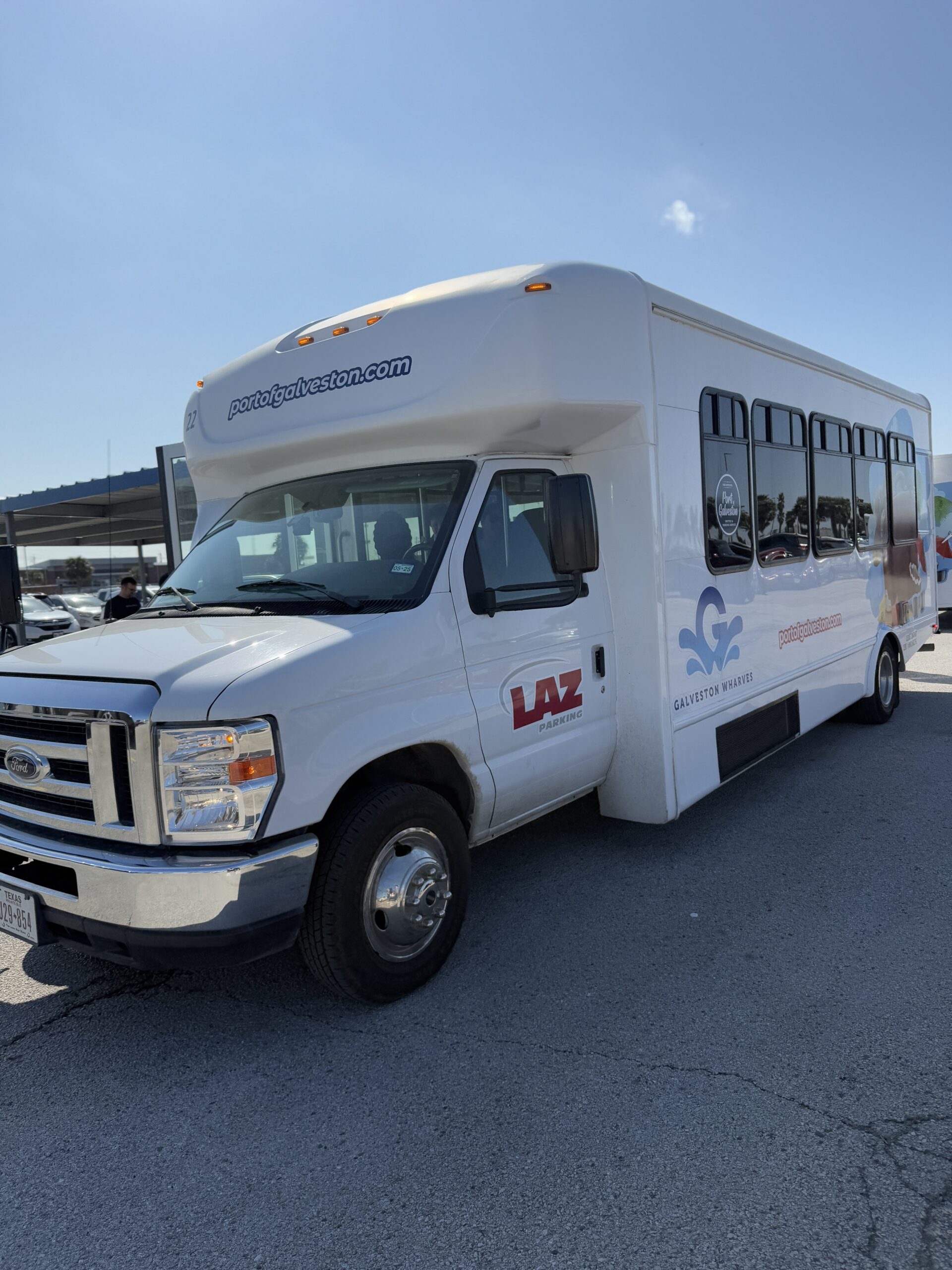 Boarding a Disney Cruise Line Ship in Galveston shuttle