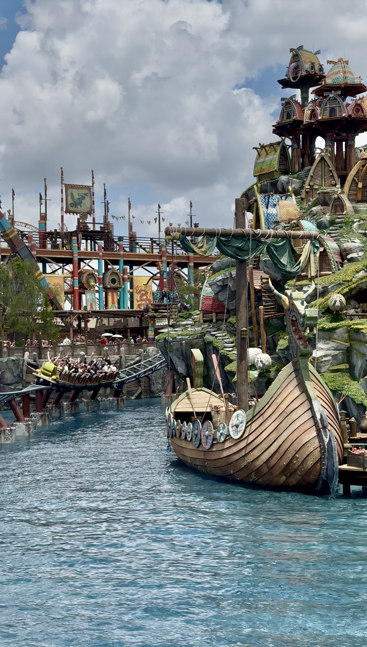 Isle of Berk at Epic Universe Hiccups Wing Gliders