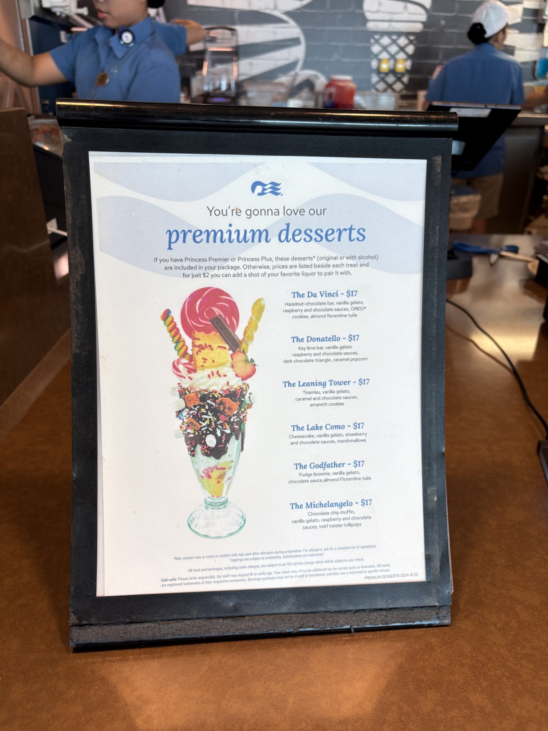 Premium Dessert Menu Which Princess Cruise Package is Right For You?