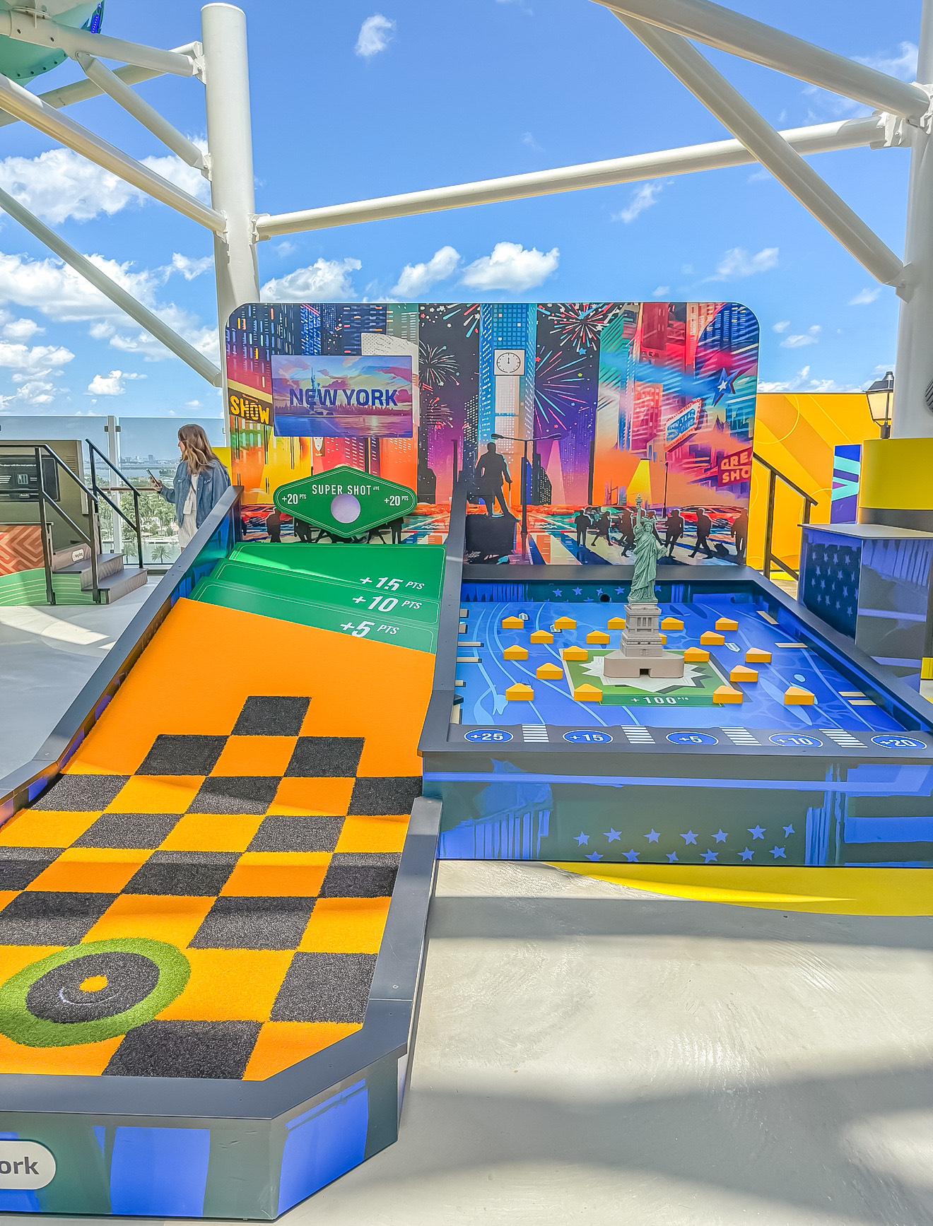 Tee Time Play Spaces on Norwegian Aqua