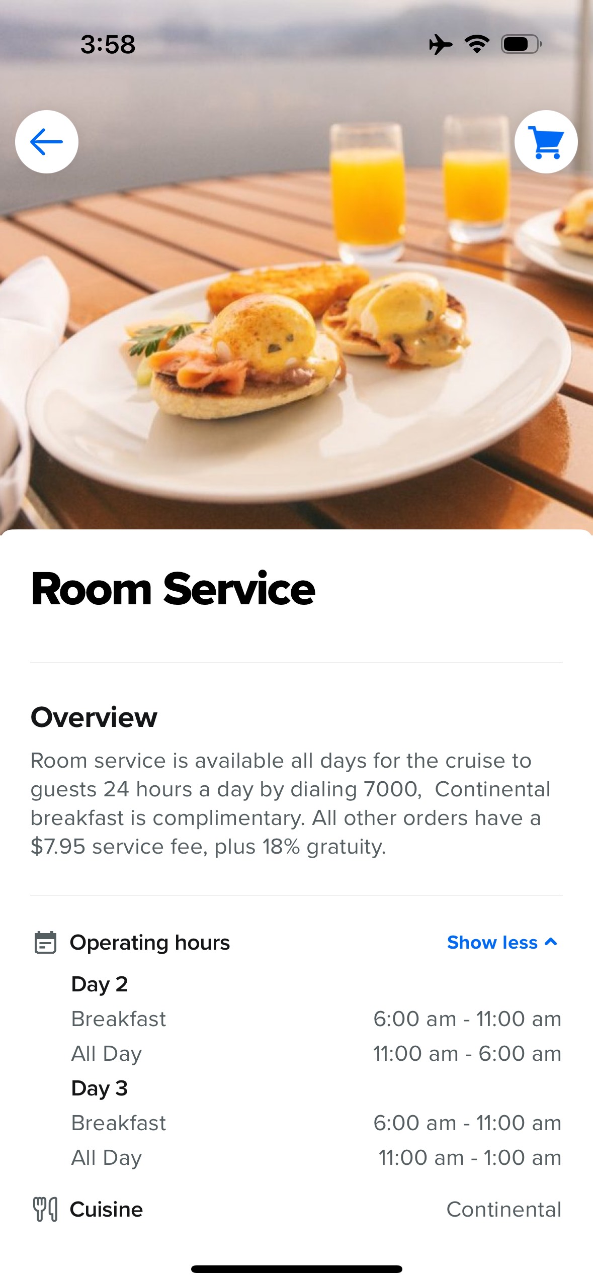 Room Service Star of the Seas
