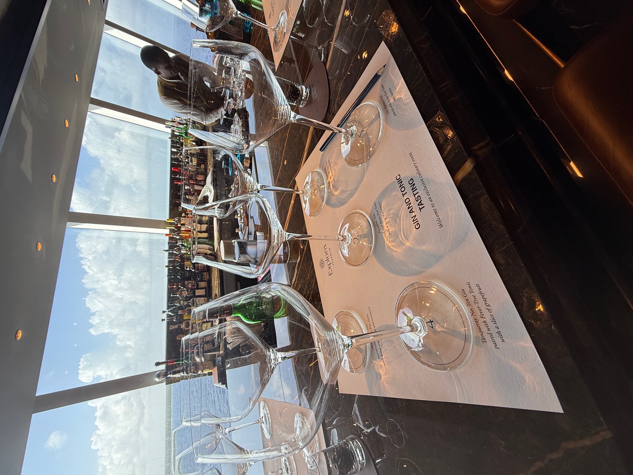 Gin and wine tasting