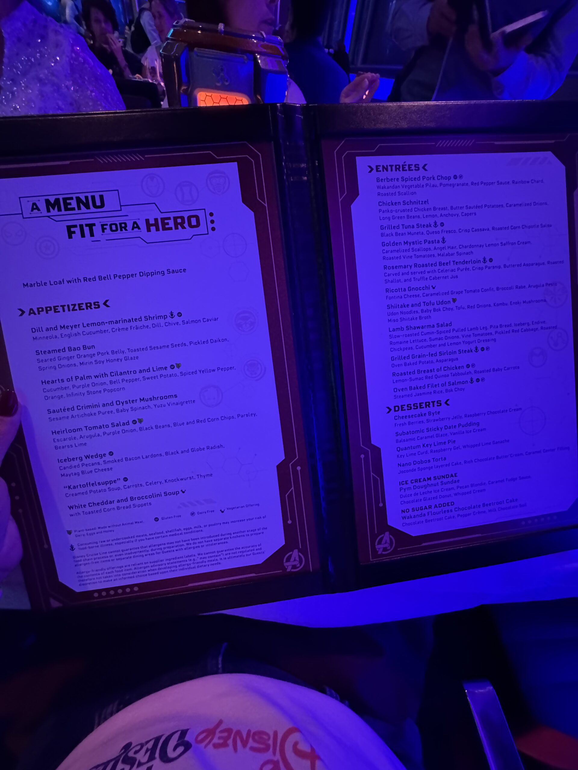 Avengers Menu