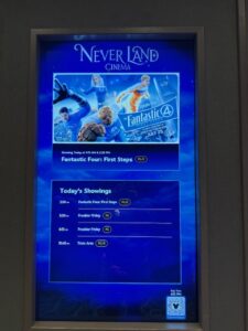 Never Land Schedule