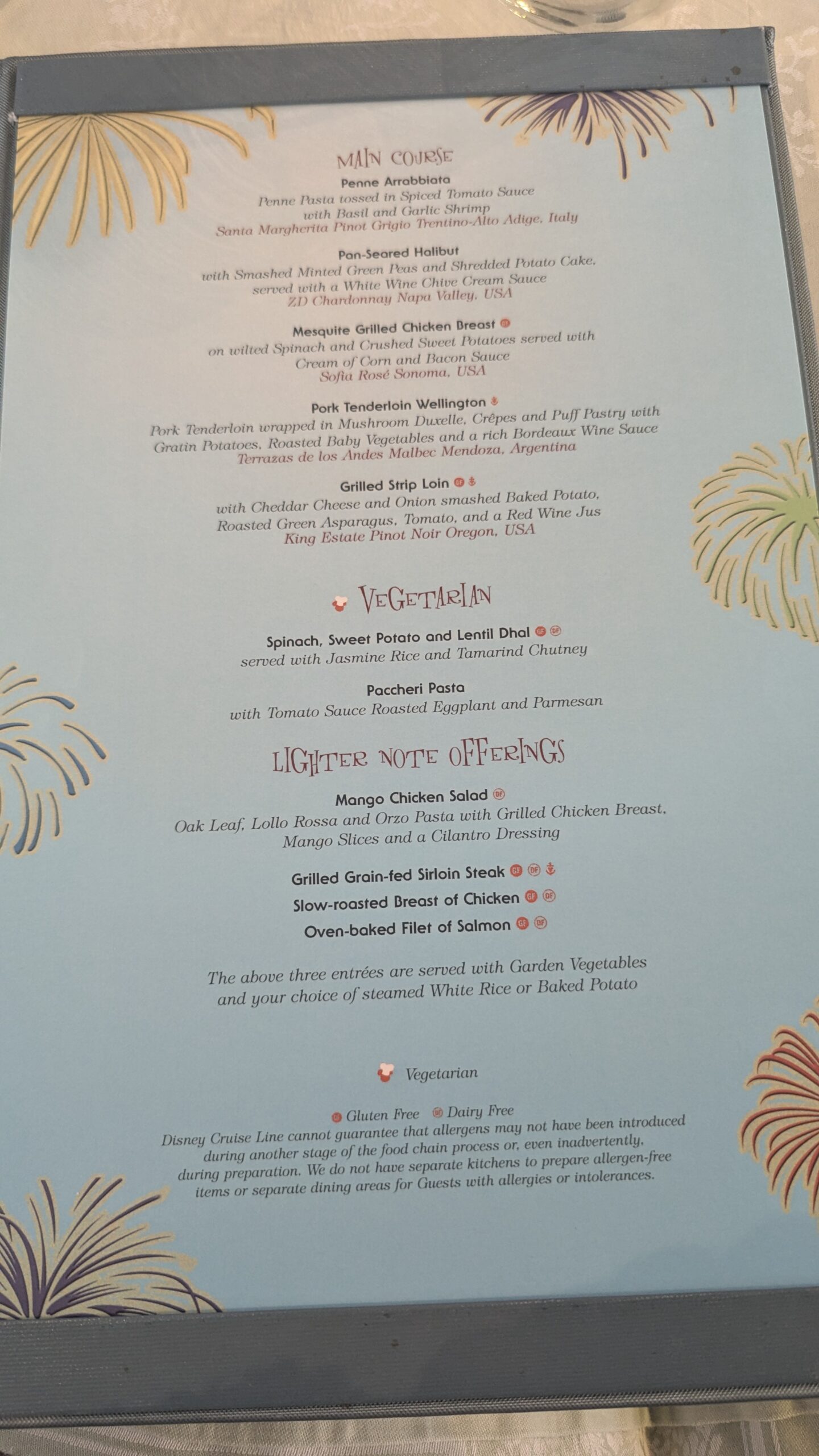 Sailing on Disney Cruise Line with Food Allergies