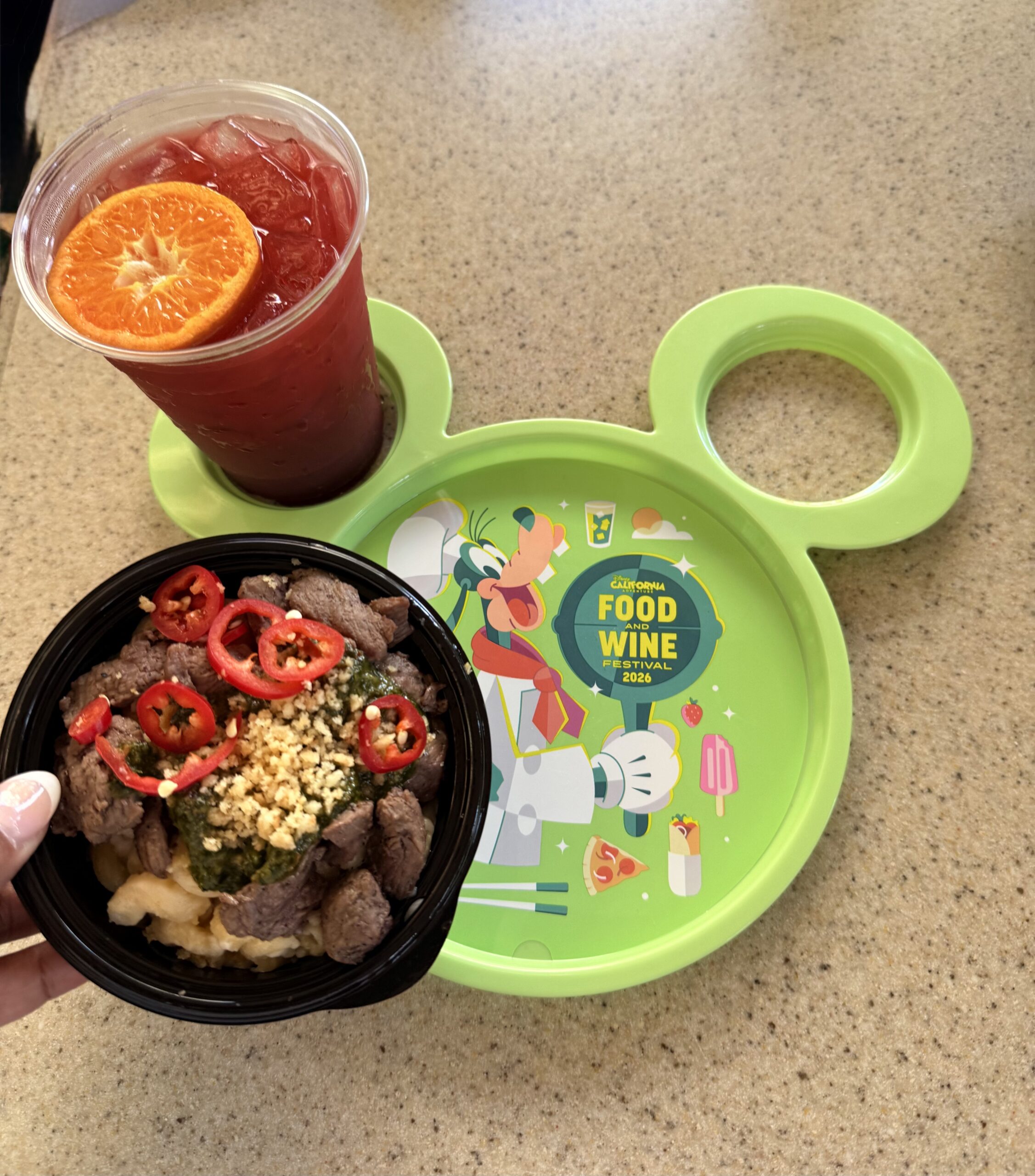 2026 Disney California Adventure Food & Wine Festival Plate