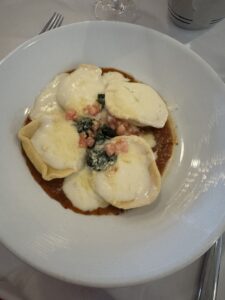 Spinach Ravioli on Ascent