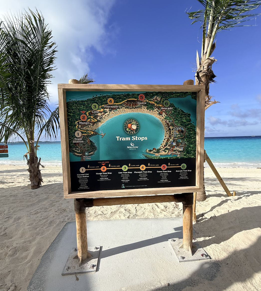 Relax Away Map Relax Away Half Moon Cay Grand Opening