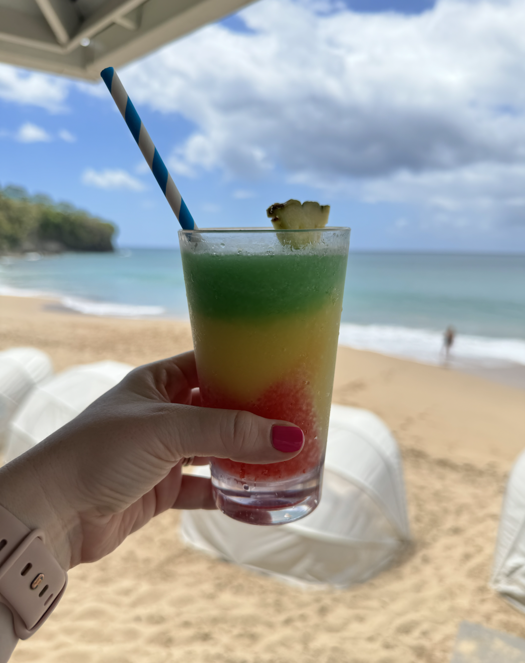 Sandals Halcyon Beach with Drink